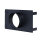 Stutzenblech 325 x 195 mm, mit 1 Stutzen Ø 125 mm, schwarz
