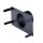 Stutzenblech 325 x 195 mm, mit 1 Stutzen Ø 125 mm, schwarz