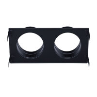 Stutzenblech 325 x 195 mm, mit 2 Stutzen &Oslash; 125 mm, schwarz