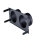 Stutzenblech 325 x 195 mm, mit 2 Stutzen Ø 125 mm, schwarz