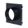 Stutzenblech 220 x 220 mm, mit 1 Stutzen Ø 125 mm, schwarz