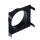 Stutzenblech 220 x 220 mm, mit 1 Stutzen Ø 160 mm, schwarz