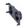 Stutzenblech 450 x 220 mm, mit 2 Stutzen Ø 125 mm, schwarz