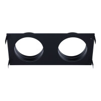 Stutzenblech 450 x 220 mm, mit 2 Stutzen &Oslash; 160 mm, schwarz