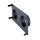 Stutzenblech 450 x 240 mm, mit 2 Stutzen Ø 125 mm, schwarz