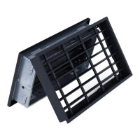 Ventlab Deckengitter verstellbar, Gitterma&szlig; 325 x 170 mm, schwarz