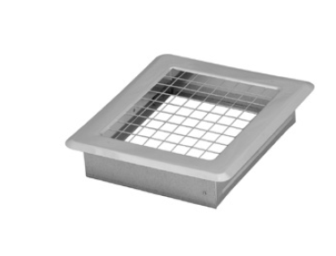 Schutzgitter Edelstahl, mit Montagerahmen, 175 x 245 mm