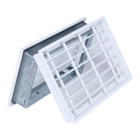 Ventlab Deckengitter verstellbar, Gitterma&szlig; 325 x 195 mm, wei&szlig;