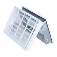 Ventlab Deckengitter verstellbar, Gitterma&szlig; 325 x 195 mm, wei&szlig;