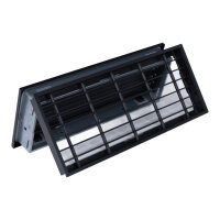 Ventlab Deckengitter verstellbar, Gitterma&szlig; 450 x 170 mm, schwarz