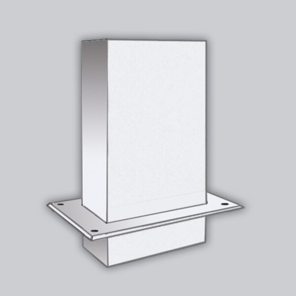 Schornsteinverlängerung eckig oder rund, Edelstahl, Maßanfertigung