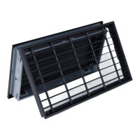 Ventlab Deckengitter verstellbar, Gitterma&szlig; 450 x 240 mm, schwarz