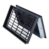 Ventlab Deckengitter verstellbar, Gitterma&szlig; 450 x 240 mm, schwarz