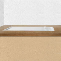 Open Air 15 &ndash; OnTop 600 x 100 mm inkl. Einbaurahmen, wei&szlig;