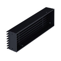 Open Air 9 &ndash; SubSteel Luftgitter, 350 x 100 mm, schwarz