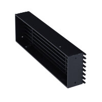 Open Air 9 &ndash; SubSteel Luftgitter, 350 x 100 mm, schwarz