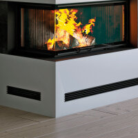 Open Air 9 &ndash; SubSteel Luftgitter, 350 x 100 mm, schwarz