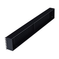 Open Air 9 &ndash; SubSteel Luftgitter, 650 x 100 mm, schwarz