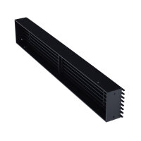 Open Air 9 &ndash; SubSteel Luftgitter, 650 x 100 mm, schwarz