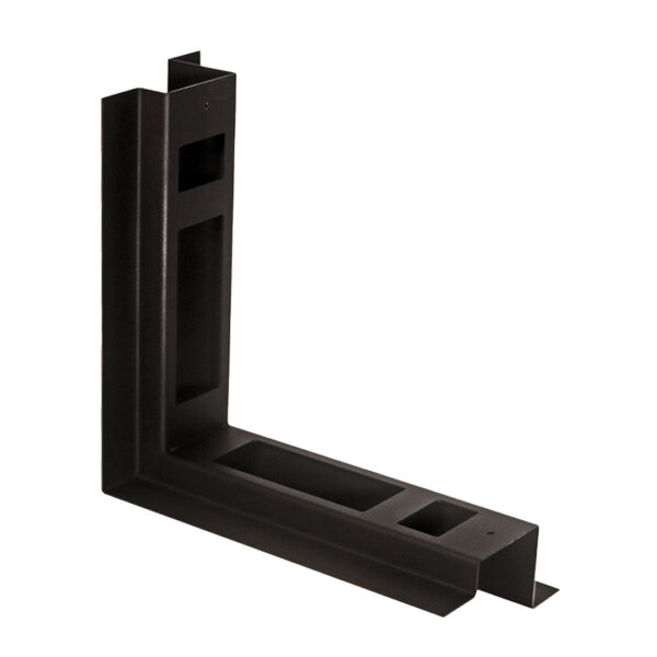 Open AirLiner Ecke Wand/Boden 90°, schwarz