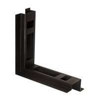 Open AirLiner Ecke Wand/Boden 90°, schwarz