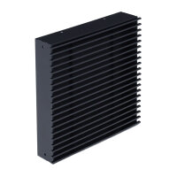 Open Air 11 - SubSteel Square Luftgitter, 250 x 250 mm, schwarz