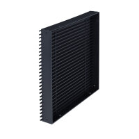 Open Air 11 - SubSteel Square Luftgitter, 350 x 350 mm, schwarz