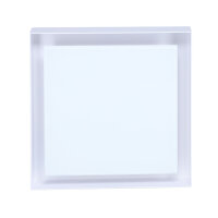 Open Air 007 &ndash; UnderCover 250 x 250 mm, Rahmen wei&szlig;, Front Glasplatte &ndash; wei&szlig;
