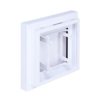 Open Air 007 &ndash; UnderCover 250 x 250 mm, Rahmen wei&szlig;, Front Glasplatte &ndash; wei&szlig;