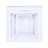 Open Air 007 &ndash; UnderCover 250 x 250 mm, Rahmen wei&szlig;, Front Glasplatte &ndash; wei&szlig;