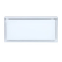 Open Air 007 &ndash; UnderCover 440 x 220 mm, Rahmen wei&szlig;, Front Glasplatte &ndash; wei&szlig;
