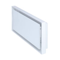 Open Air 007 &ndash; UnderCover 440 x 220 mm, Rahmen wei&szlig;, Front Glasplatte &ndash; wei&szlig;