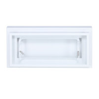 Open Air 007 &ndash; UnderCover 440 x 220 mm, Rahmen wei&szlig;, Front Glasplatte &ndash; wei&szlig;
