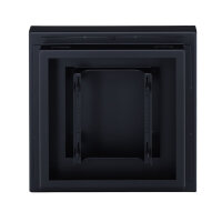 Open Air 007 &ndash; UnderCover 250 x 250 mm, Rahmen SCHWARZ, Front &ndash; Putztr&auml;gerplatte