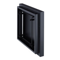Open Air 007 &ndash; UnderCover 350 x 350 mm, Rahmen SCHWARZ, Front &ndash; Putztr&auml;gerplatte