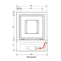 Open Air 007 &ndash; UnderCover Licht 250 x 250 mm, Rahmen wei&szlig;, Front &ndash; Putztr&auml;gerplatte
