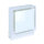 Open Air 007 – UnderCover Licht 250 x 250 mm, Rahmen weiß, Front Glasplatte – weiß