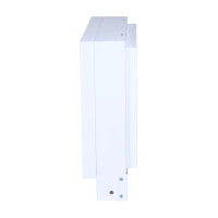 Open Air 007 &ndash; UnderCover Licht 350 x 350 mm, Rahmen wei&szlig;, Front Stahlplatte &ndash; wei&szlig;