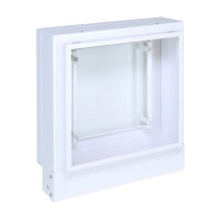 Open Air 007 &ndash; UnderCover Licht 350 x 350 mm, Rahmen wei&szlig;, Front Stahlplatte &ndash; wei&szlig;