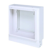 Open Air 007 &ndash; UnderCover Licht 350 x 350 mm, Rahmen wei&szlig;, Front Stahlplatte &ndash; wei&szlig;