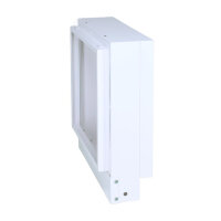 Open Air 007 &ndash; UnderCover Licht 350 x 350 mm, Rahmen wei&szlig;, Front Stahlplatte &ndash; wei&szlig;