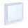 Open Air 007 – UnderCover Licht 350 x 350 mm, Rahmen weiß, Front Stahlplatte – weiß