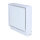 Open Air 007 – UnderCover Licht 350 x 350 mm, Rahmen weiß, Front Stahlplatte – weiß