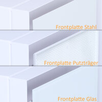 Open Air 007 &ndash; UnderCover Licht 350 x 350 mm, Rahmen wei&szlig;, Front &ndash; Putztr&auml;gerplatte