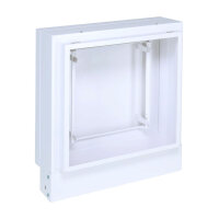 Open Air 007 &ndash; UnderCover Licht 350 x 350 mm, Rahmen wei&szlig;, Front Glasplatte &ndash; wei&szlig;