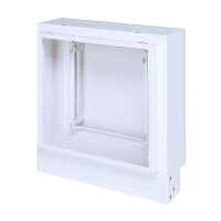 Open Air 007 &ndash; UnderCover Licht 350 x 350 mm, Rahmen wei&szlig;, Front Glasplatte &ndash; wei&szlig;