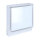 Open Air 007 – UnderCover Licht 350 x 350 mm, Rahmen weiß, Front Glasplatte – weiß