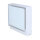 Open Air 007 – UnderCover Licht 350 x 350 mm, Rahmen weiß, Front Glasplatte – weiß