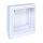 Open Air 007 – UnderCover Licht 350 x 350 mm, Rahmen weiß, Front Glasplatte – weiß