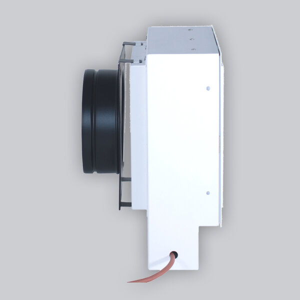 UnderCover Stutzenblech 250 x 250 mm, mit 1 Stutzen Ø 150 mm, schwarz